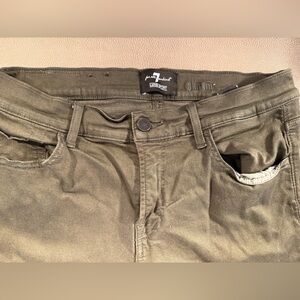 7 For All Mankind Khaki Fabric